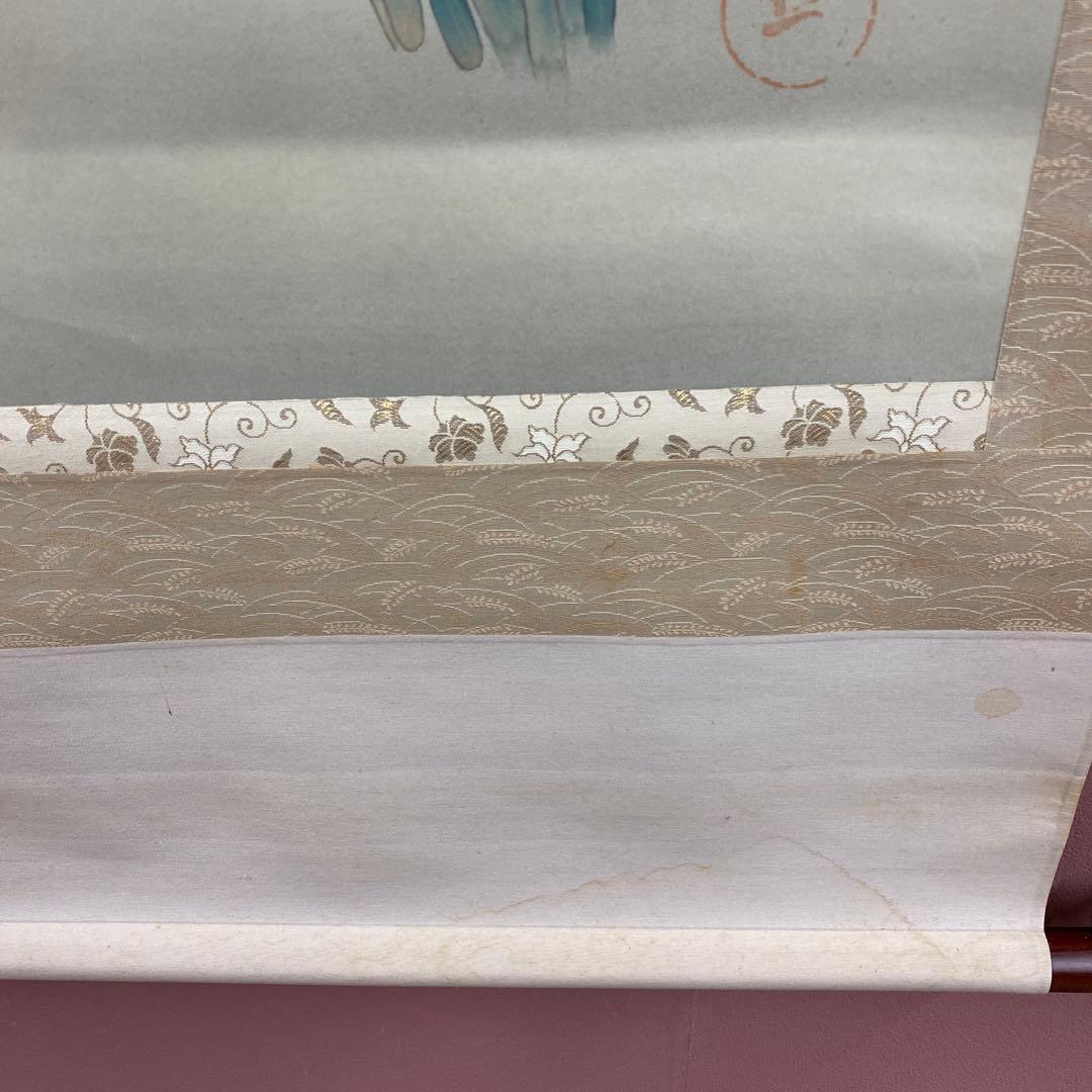 美品 掛け軸 酒井抱一作 十二々月花鳥図 4本セット 年中掛け