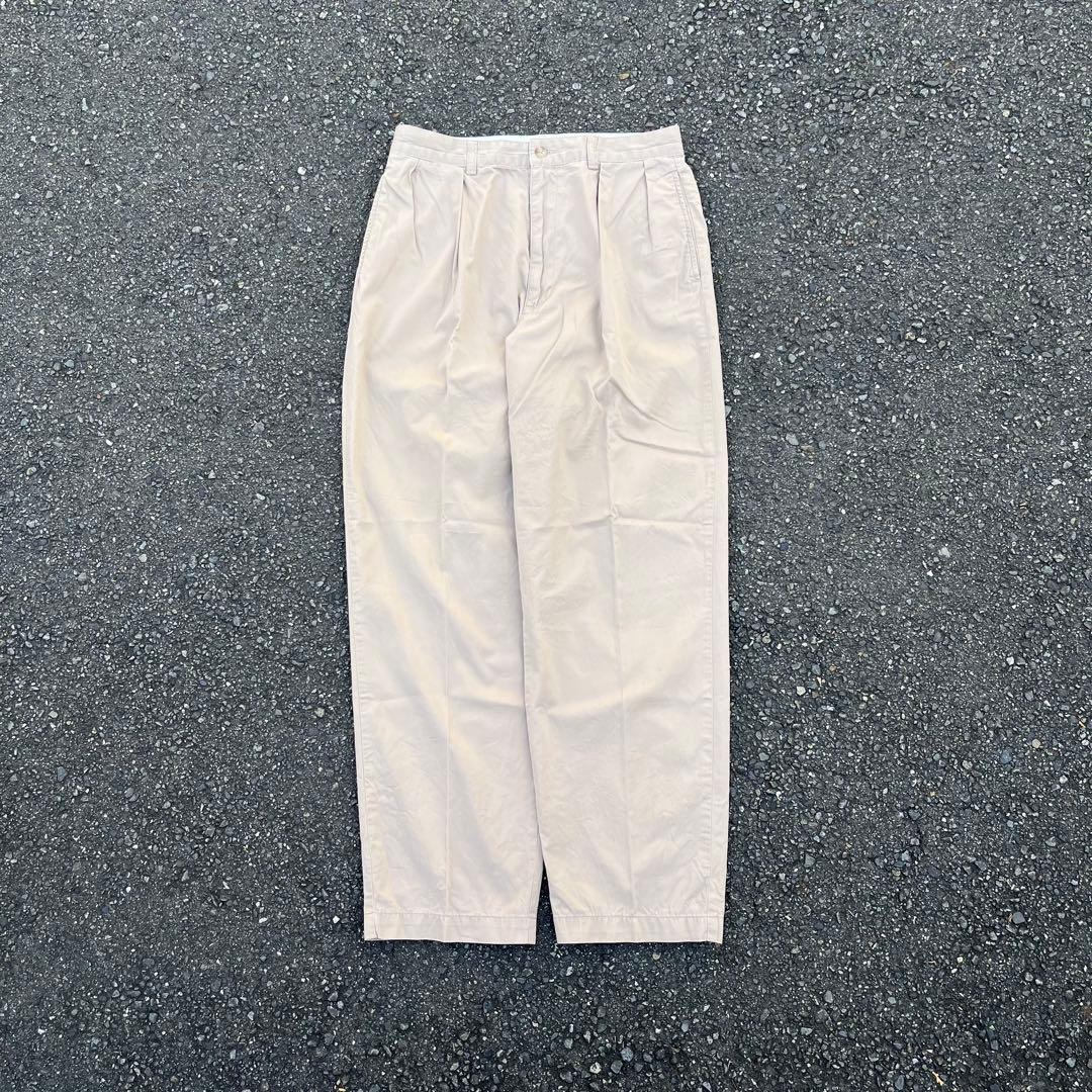 90s POLO GOLF バギーワイド2タックチノ ポロチノ 美品 W32