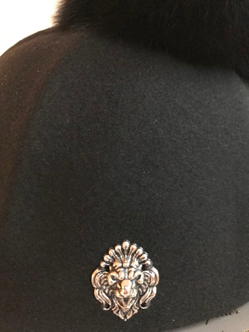 vaqutauxリアルファー　ジョッキー　ハット　ウール100％　新品　正規品