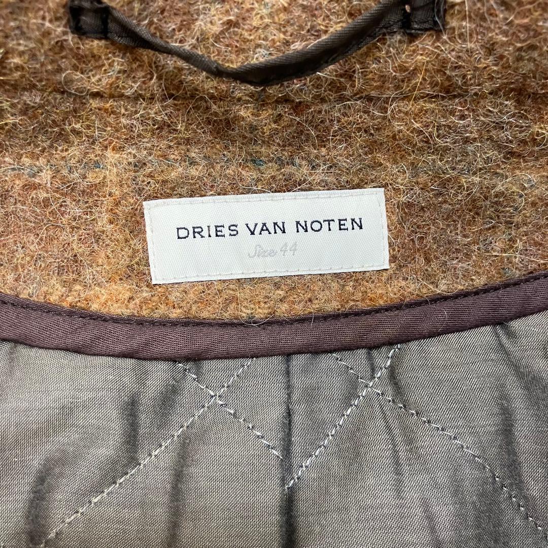 美品✨ドリスヴァンノッテン ウール チェック ピーコート 裏地キルティング中綿