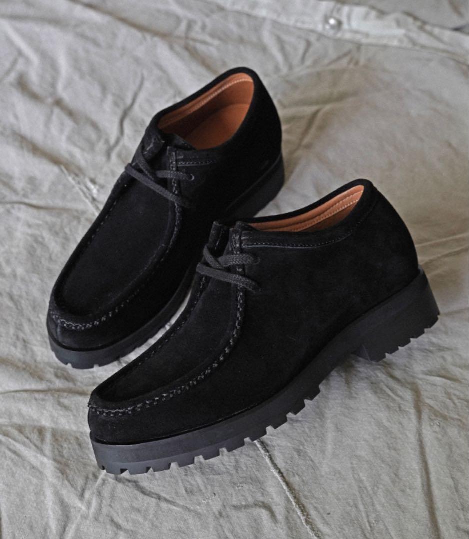 shiunBLACK SUEDE MOCCASIN Mサイズ26.5〜27.5