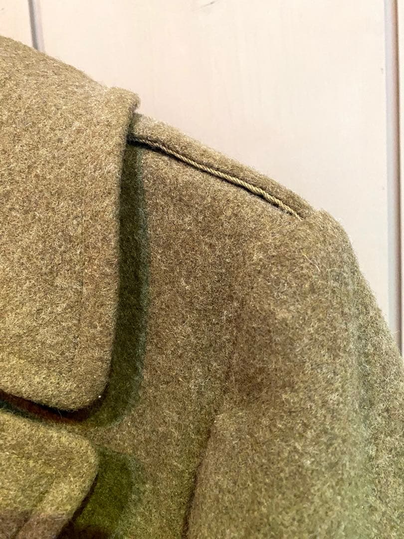 メルトンウール 40年代 米軍実物 ミリタリー カーキ オリーブ 中古 古着