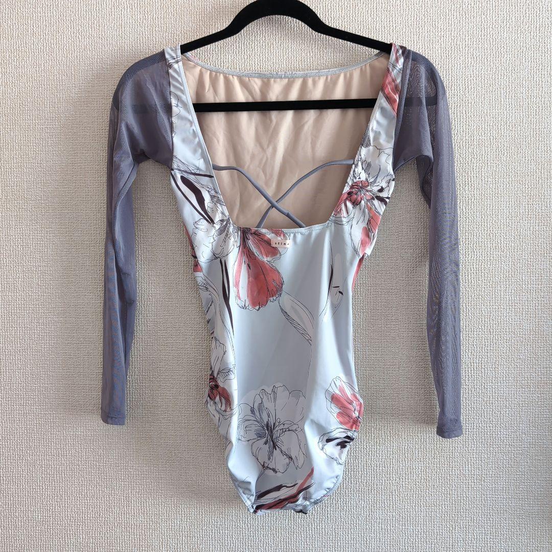 stina 大人バレエレオタードMサイズ花柄 長袖