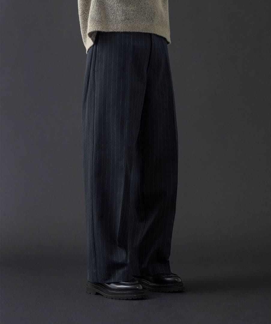 Dickies x monkey time ストライプバギーパンツ　ブラック