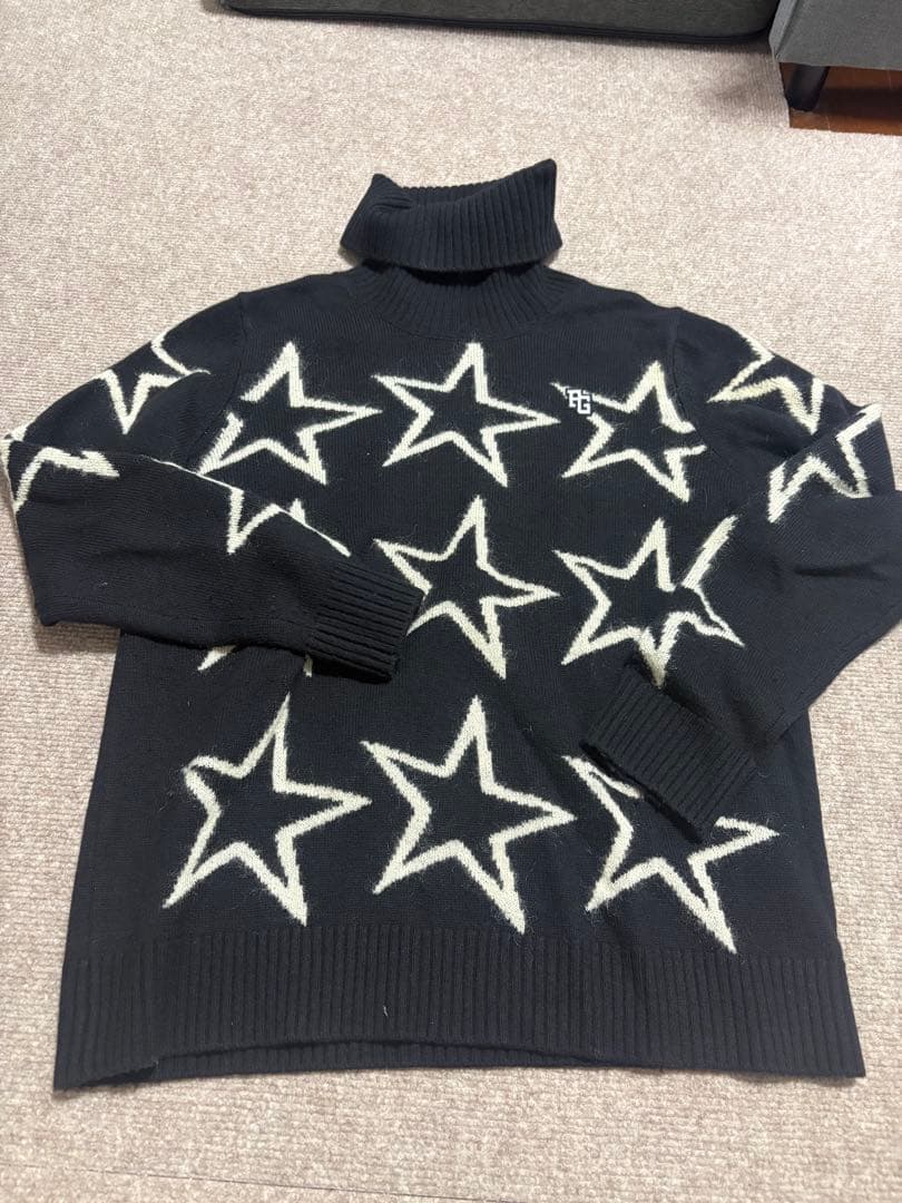 パーリーゲイツ 星柄セーター サイズ2