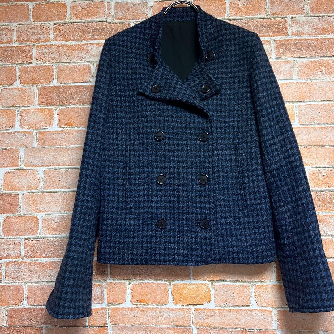 マーガレットハウエル　Pコート　カラーネップ　ミックスツイード