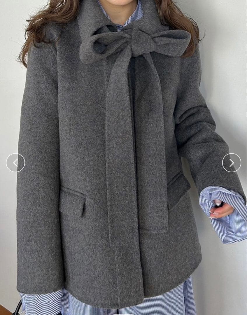 完売品！新品同様　スナイデルsnidel リバーリボンジャケットコート01M