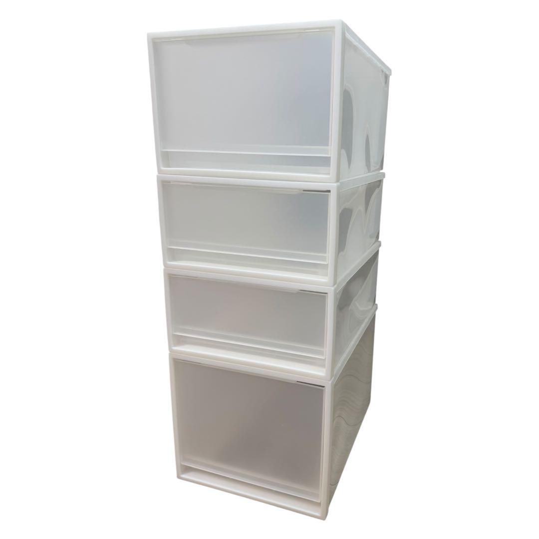 無印　ポリプロピレン　収納　ケース　6個　浅型&深型　大きいサイズ