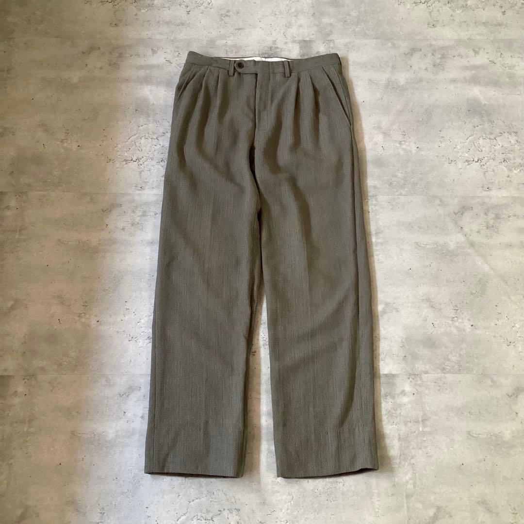 Christian Dior スーツセットアップ　ツイード　グレージュ　背抜き