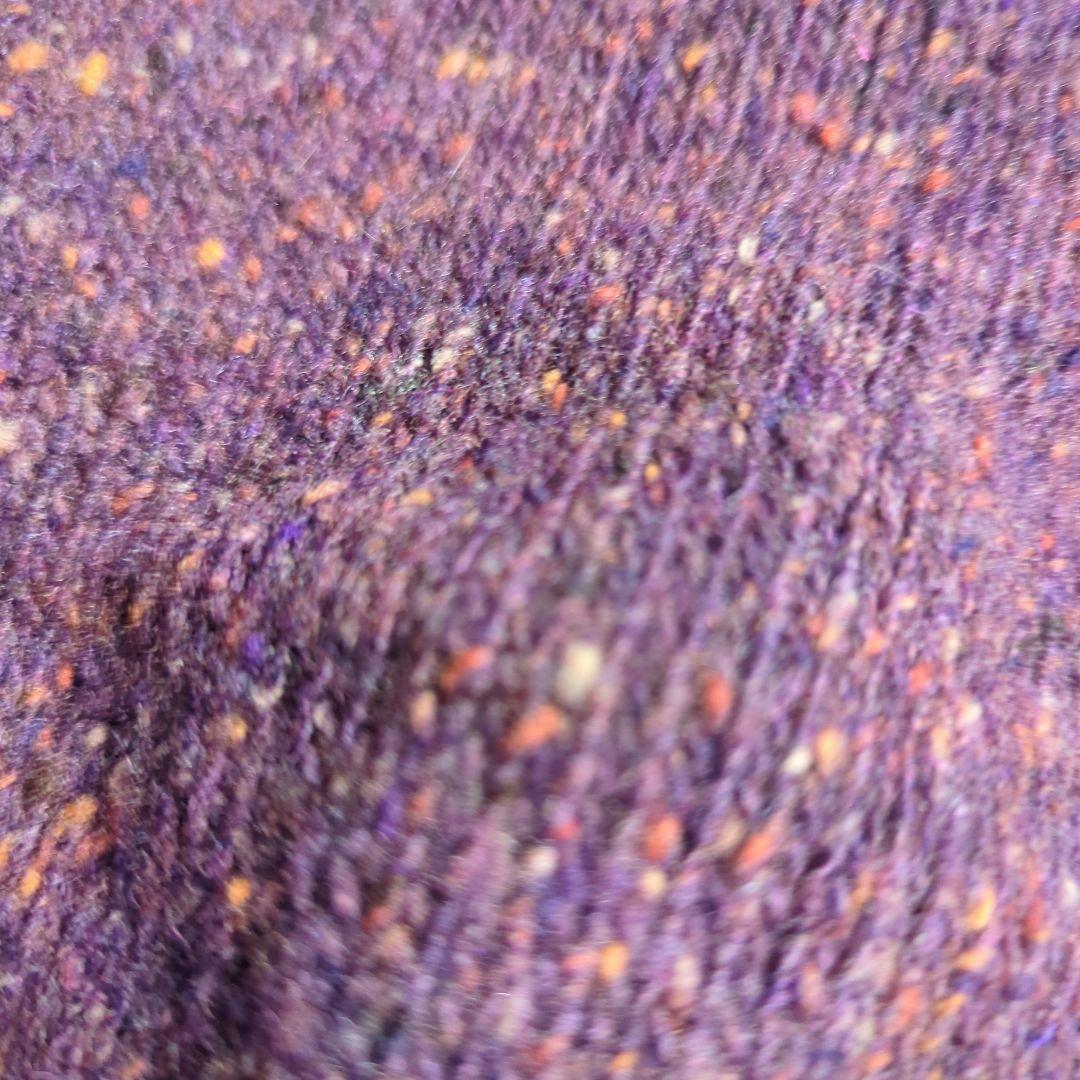 お値下げ　ヨーガンレール　 紫色とマルチカラーの スヌード付きベスト＆ショール