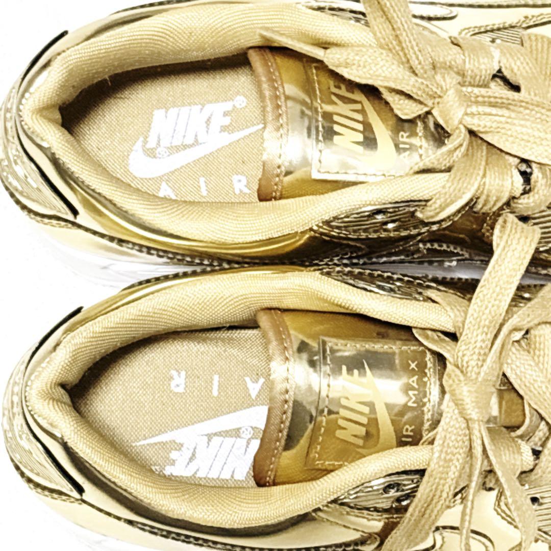 NIKE エアマックス90 SP メタリッククローム 23.5 ナイキ ゴールド