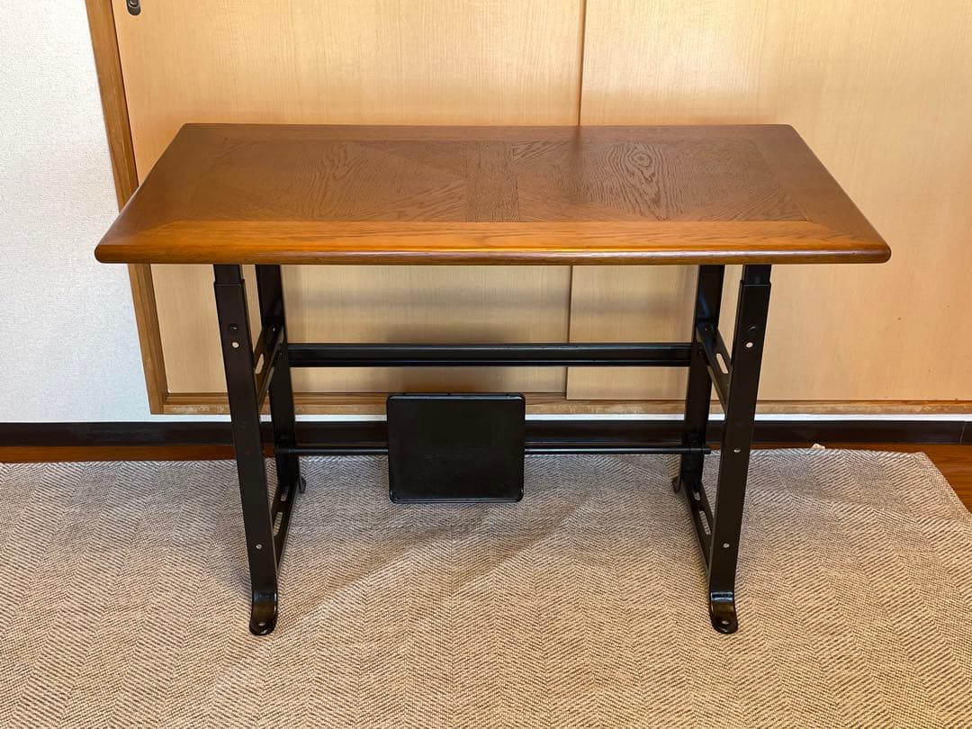 【メンテナンス済み】希少 アメリカ製 SINGER社製 ミシンテーブル デスク