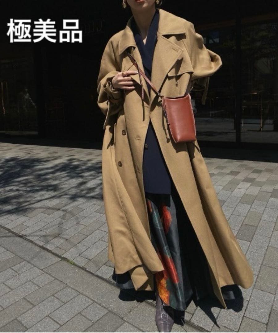 【極美品】Ameri SUPERIOR FLARE TRENCH COAT