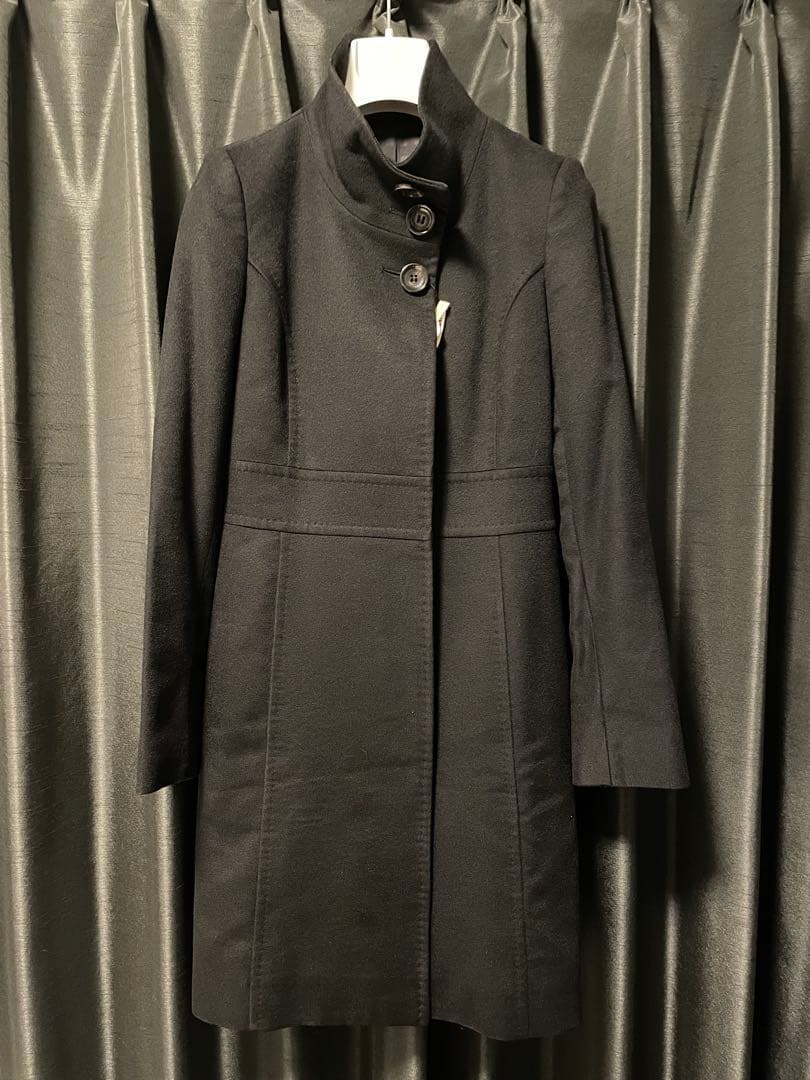 【バーバリー ブラックレーベル】コート ブラック カシミヤ　お値下げしました♪