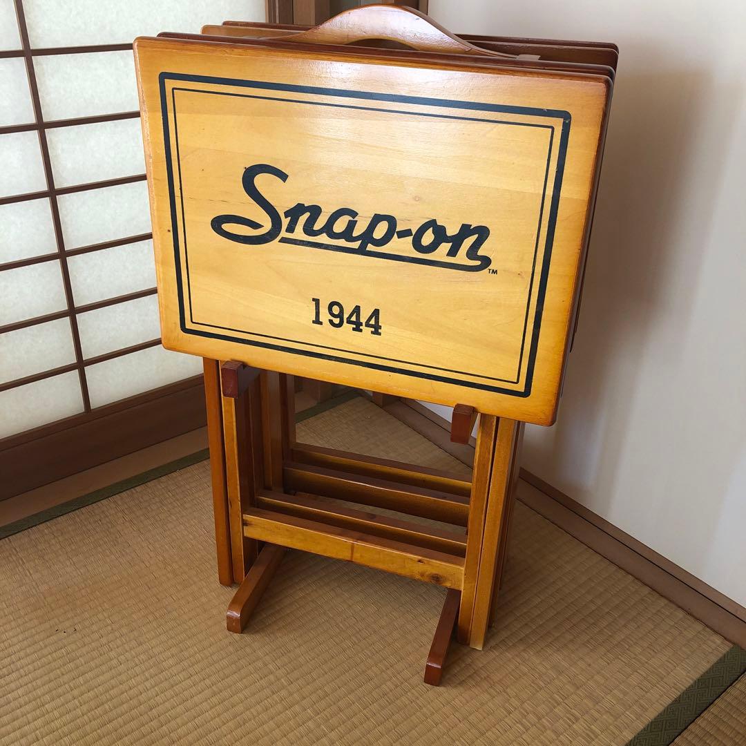 スナップオン　ウッドデスク　折りたたみセット　スクールデスク　レア