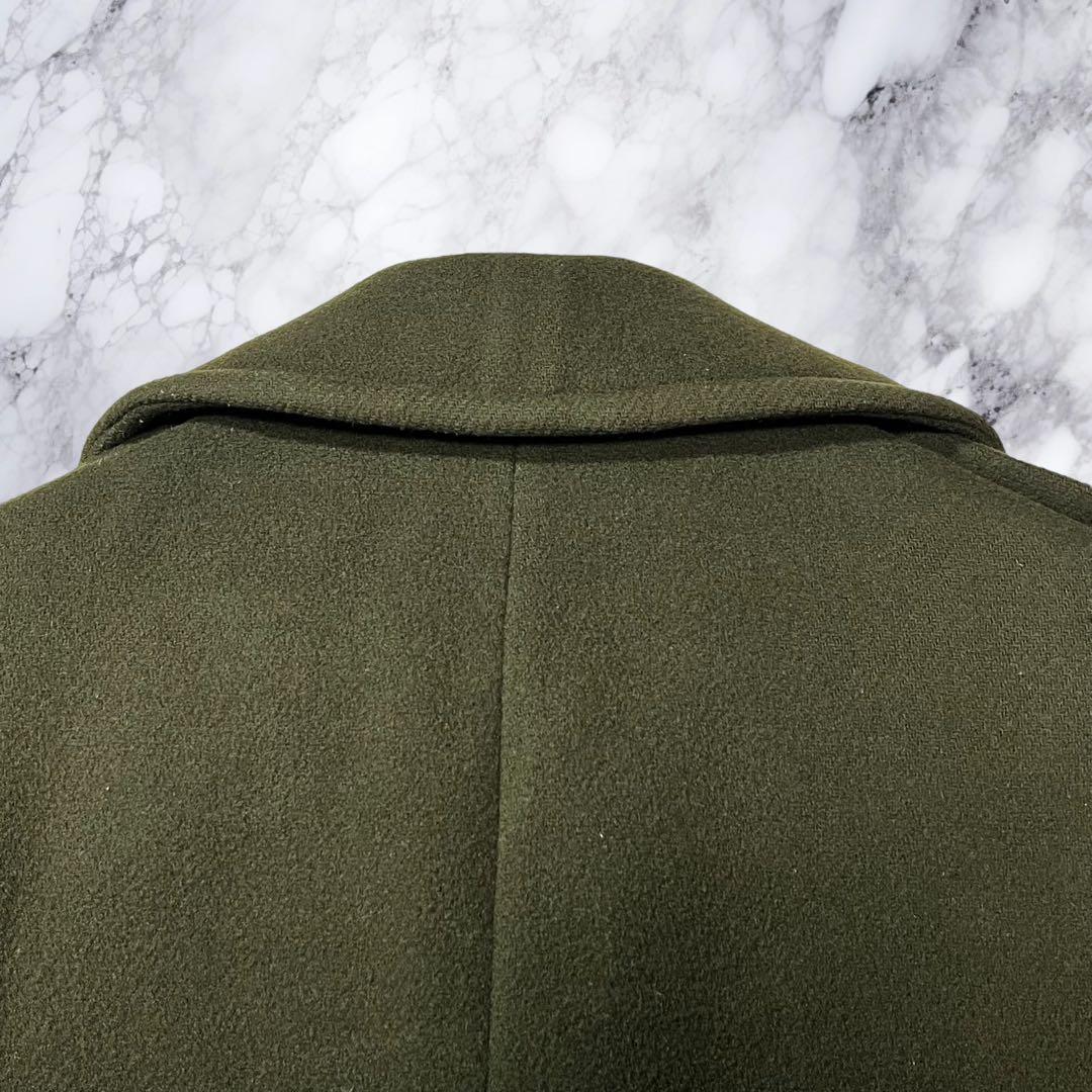 ポロラルフローレン ピーコート Pコート ウール ダブル カーキ 38 M