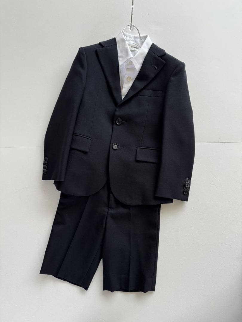 familiar ファミリア スーツ　お受験　入学式　110㎝　濃紺　ネイビー