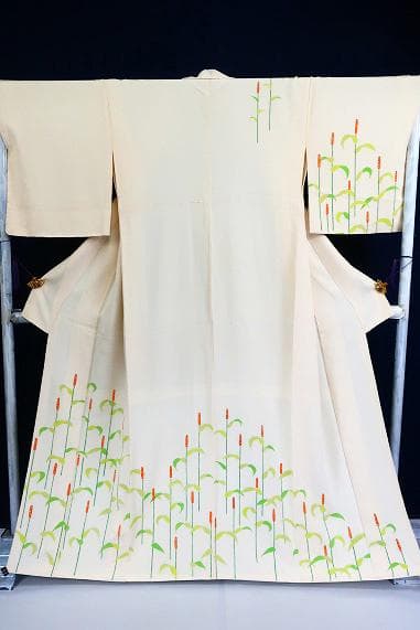 ★専用★未使用品 付下げ アイボリー 蒲の穂 身丈160cm 裄丈67cm