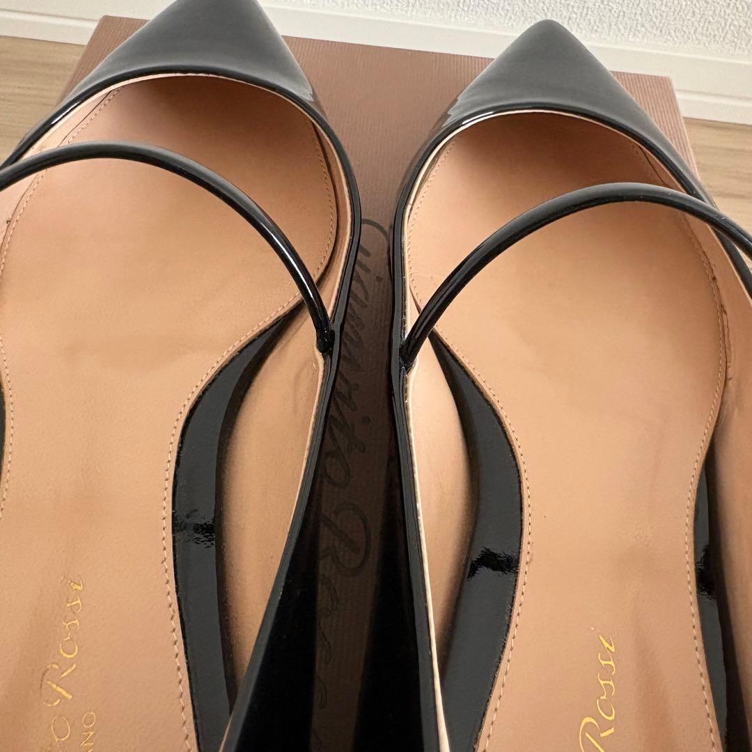 靴 Gianvito Rossi RIBBON JANE BLACK 38