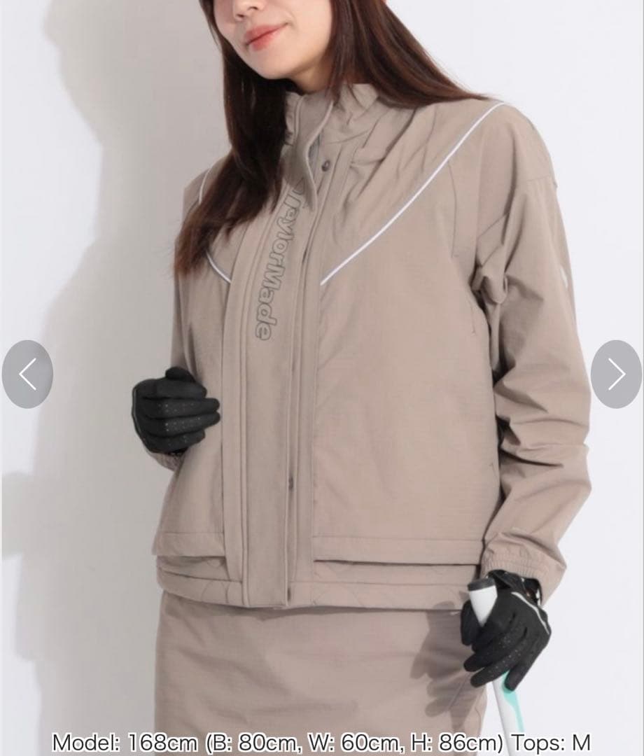 完売テーラーメイド25AW新品未使用タグ付 防風撥水3WAY中綿ジャケット