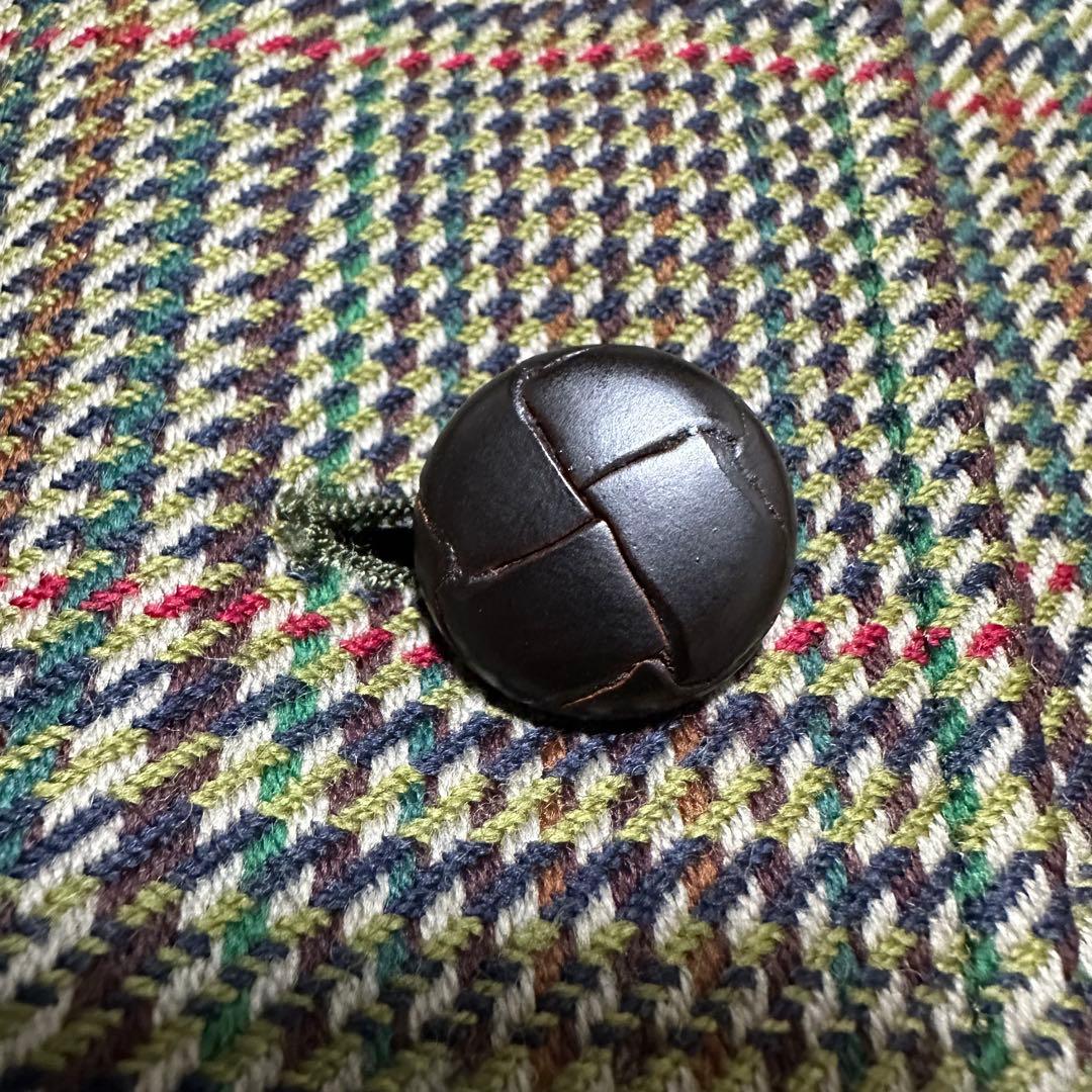 美品 バーバリーズ 襟切替 くるみ釦 テーラードジャケット 3XL 020