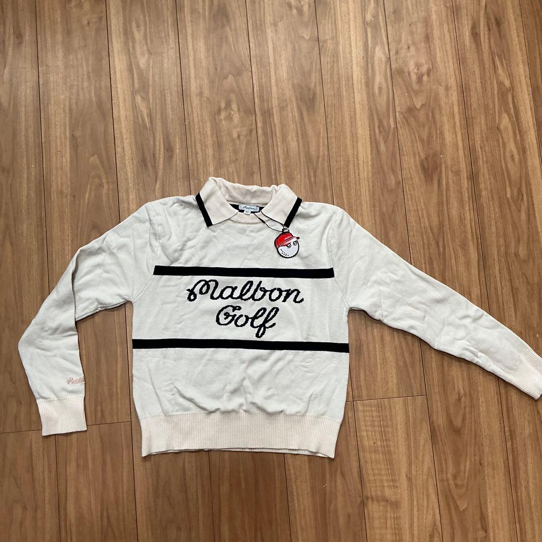 マルボンゴルフ Malbon レディース ニットポロシャツ セーター 長袖
