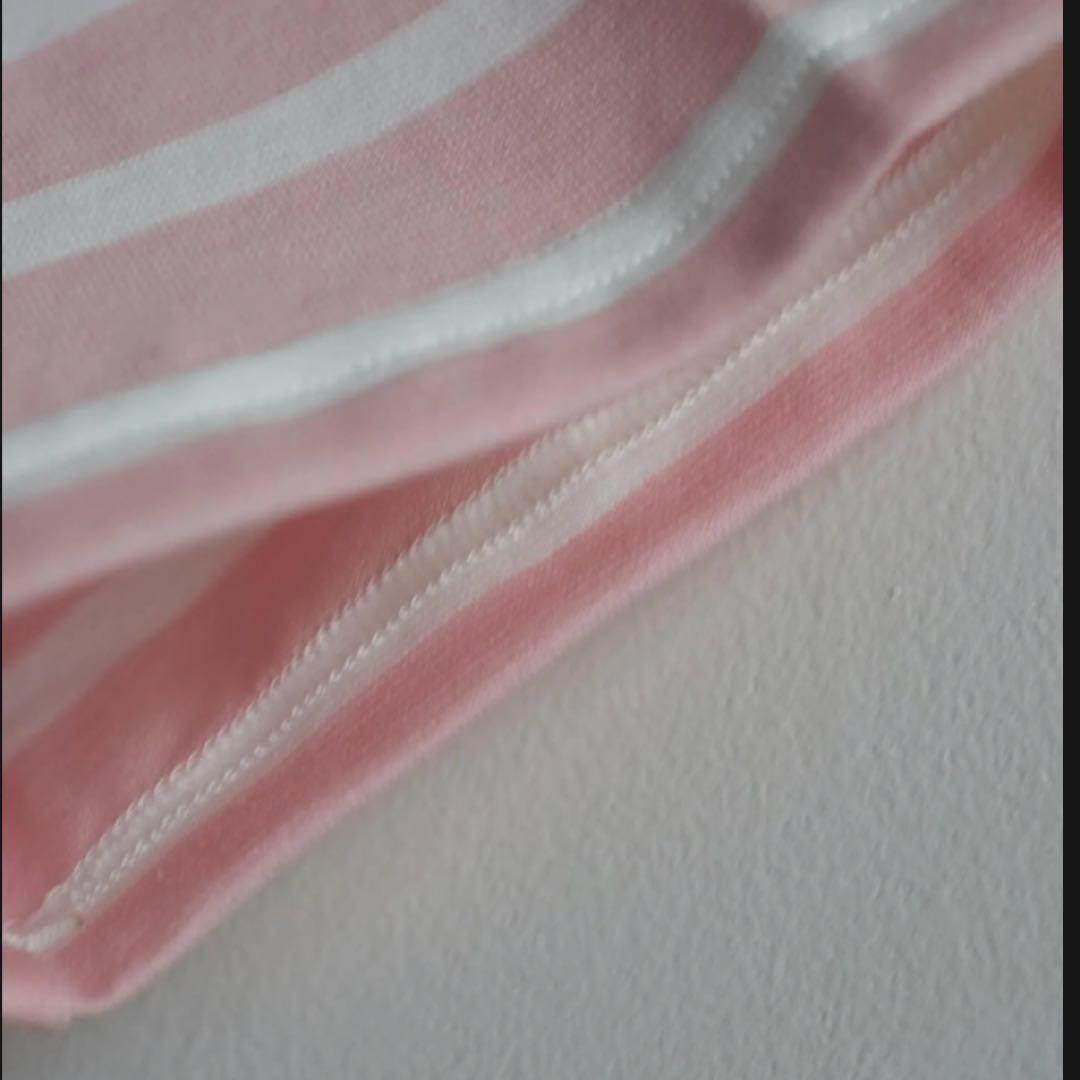 OUTILTORICOT AAST ピンク ストライプ 長袖カットソー