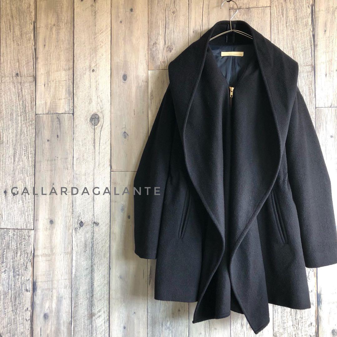 GALLARDAGALANTE ガリャルダガランテ　ウールコート　ショール　変形