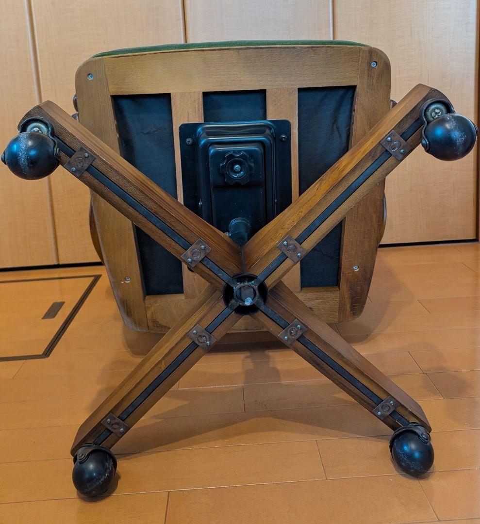 80s karimoku オールドカリモク コロニアル デスク チェア 書斎椅子