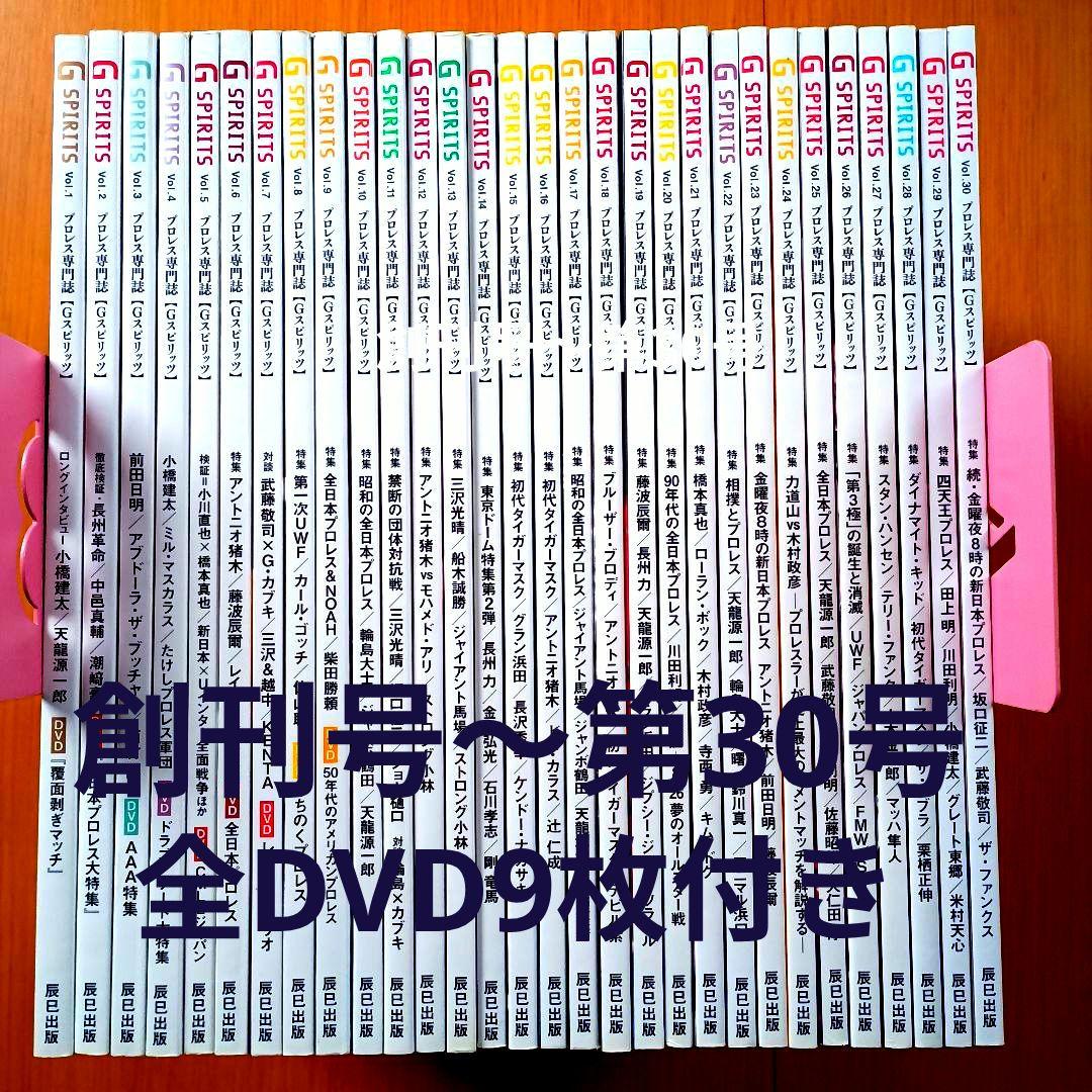 G SPIRITS 創刊号〜30号セット 全DVD付き Gスピリッツ プロレス