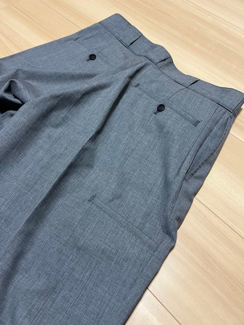 PRADA 25SS バージンウールワイドストレートスラックス ラフシモンズ