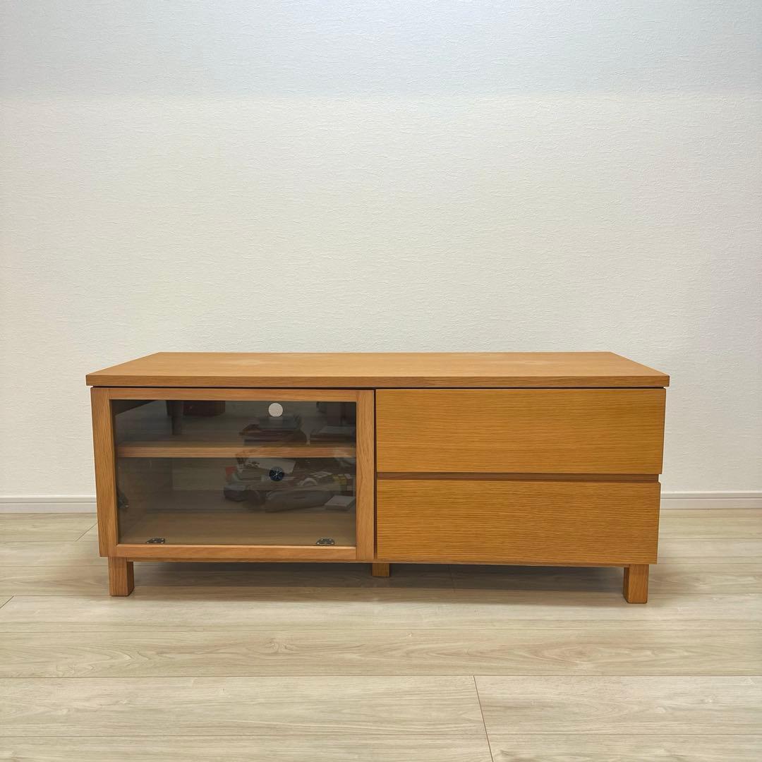 無印良品　AVラック オーク材 テレビボード110cm（廃盤品）