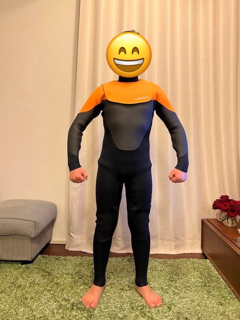 子供用ウエットスーツ AIRTIGHT ジャーセミ3mm 起毛 ノンジップタイプ