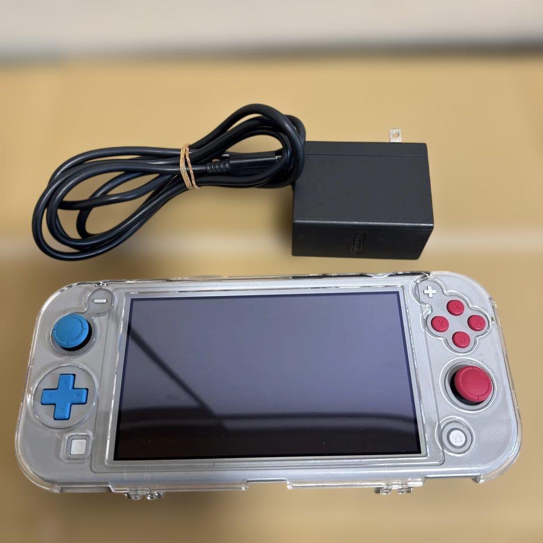 Nintendo Switch Lite ポケモンデザイン透明カバー、充電器付属