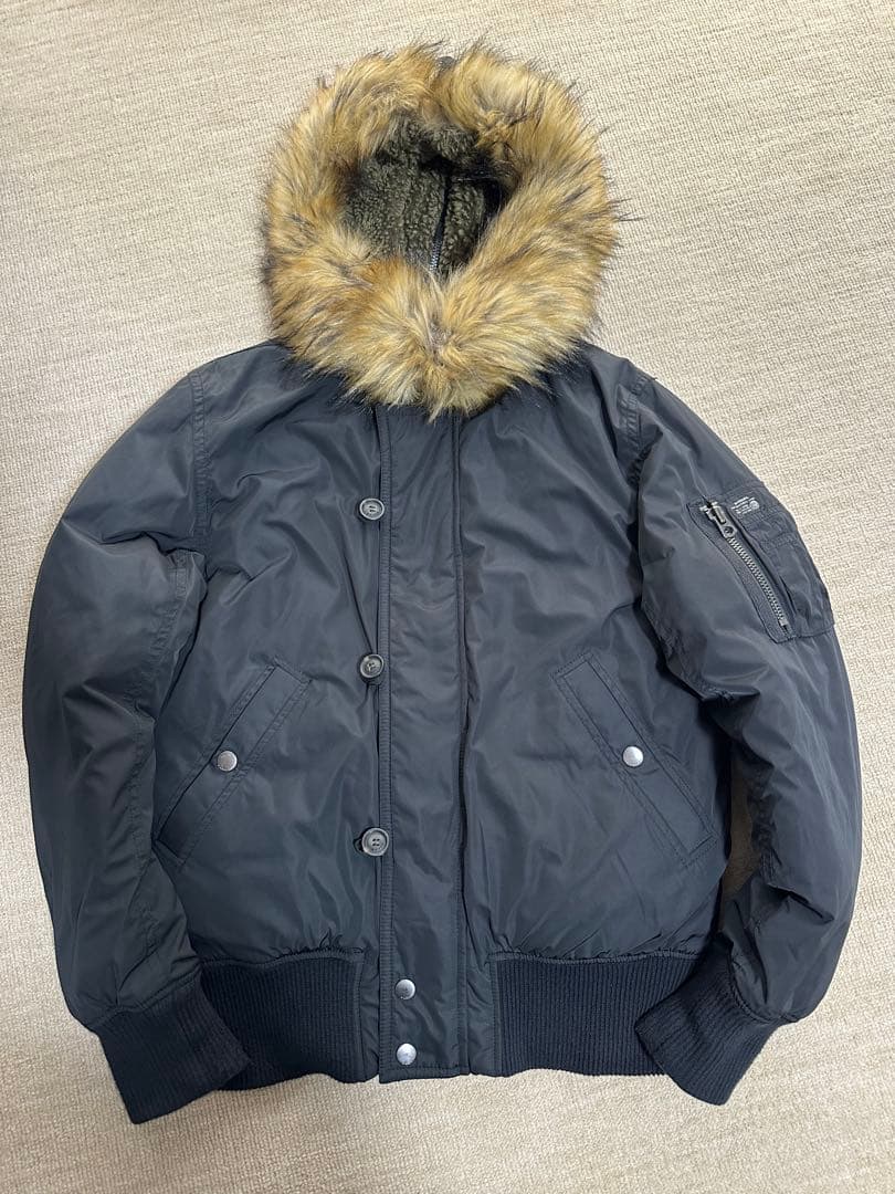 【Lサイズ】ディーゼル N-2Bタイプ 中綿入ジャケット 黒