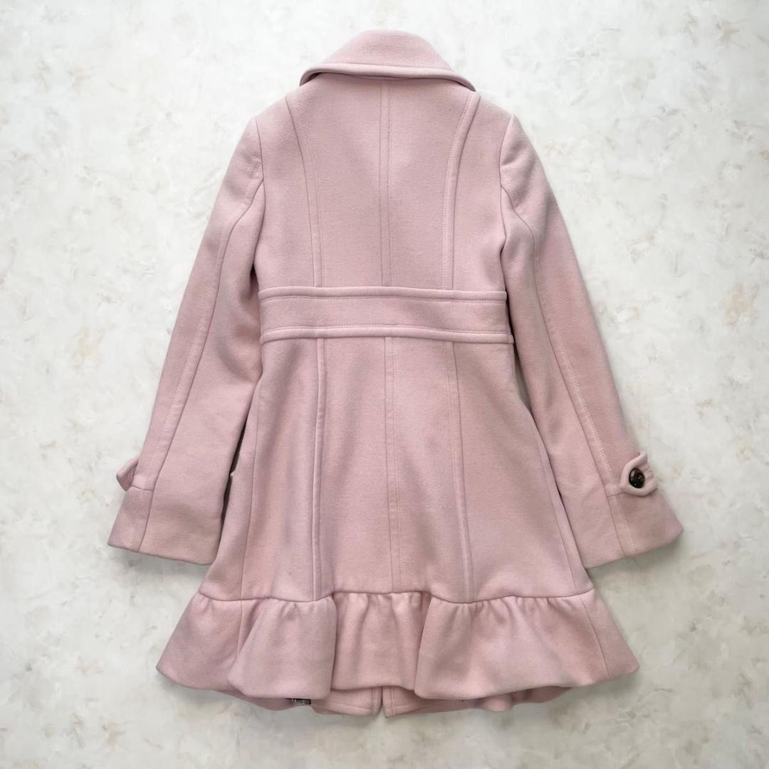 BURBERRY BLUE LABEL ロングコート ピンク　S アンゴラ混
