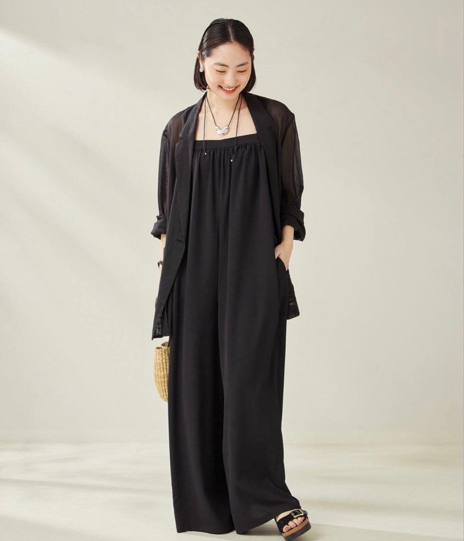 Plage BAREサロペット　ブラック38 新品タグ付き