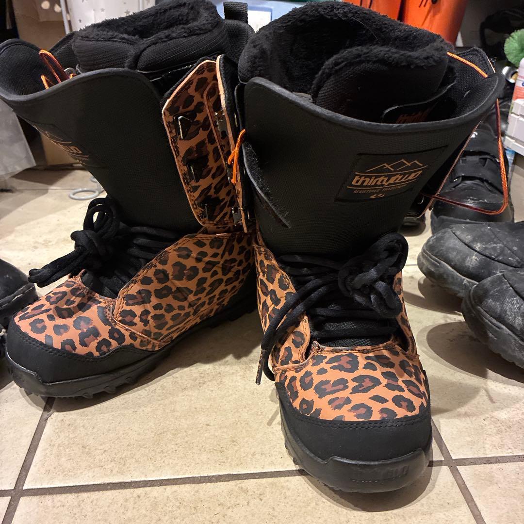 thirtytwo ヒョウ柄 スノーボードブーツ US6 24cm