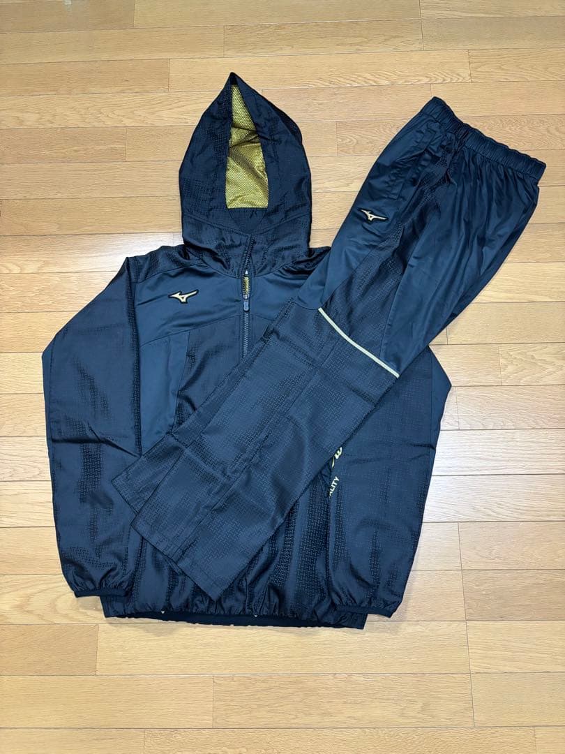 ミズノプロ ウインドパーカハーフZIP & ウインドブレーカーパンツ