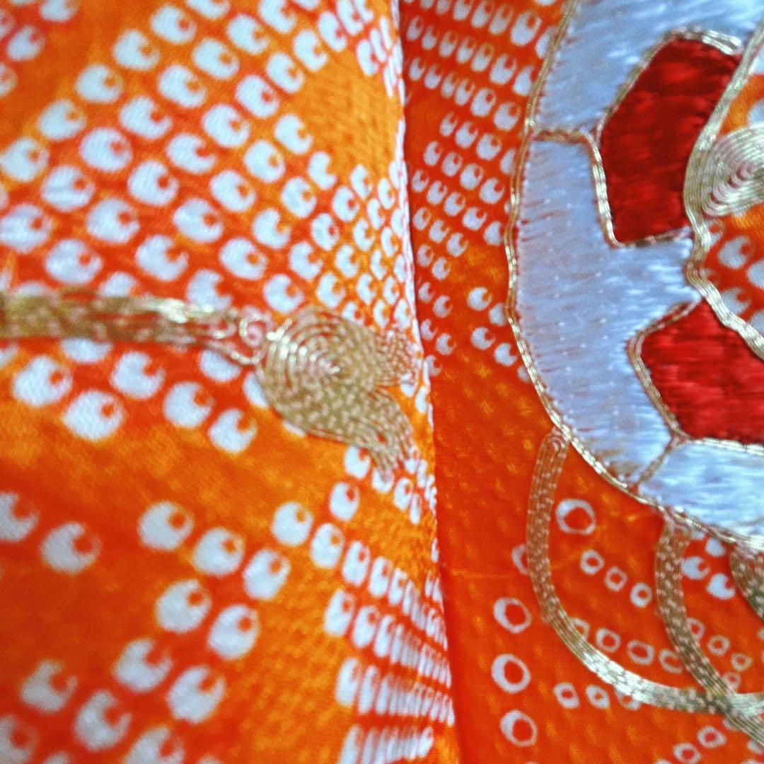 七五三セット　7歳女の子　化繊　総しぼり柄　豪華刺繍　52337