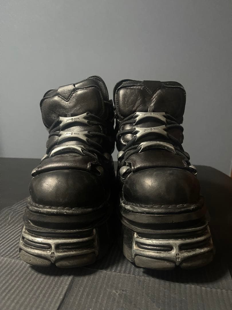 NEW ROCK ブラックレザーシューズ オリジナル