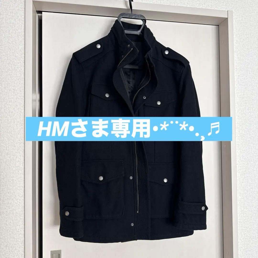 BURBERRY ウールコート 黒色 LL