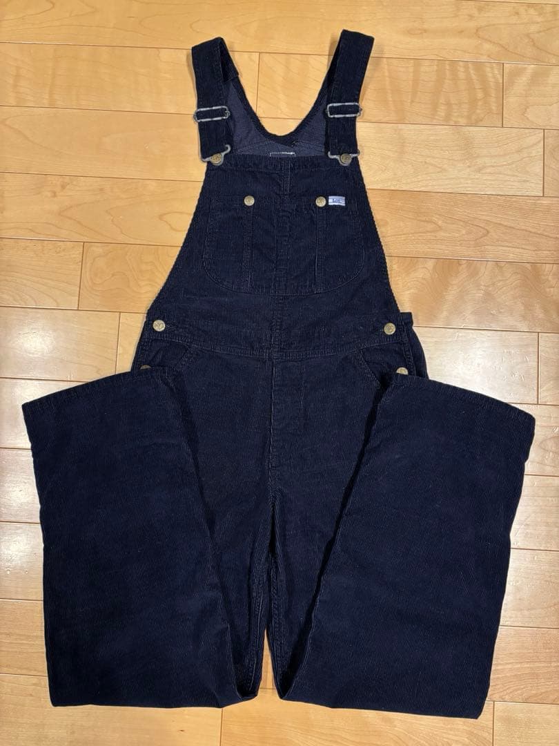 ea　 Lee ネイビー コーデュロイ サロペット　レディース