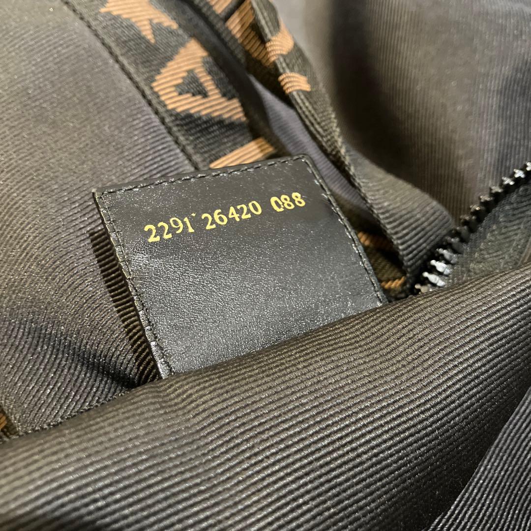 FENDI ナイロン生地 2way ボストンバッグ ドラムバッグ ブラック