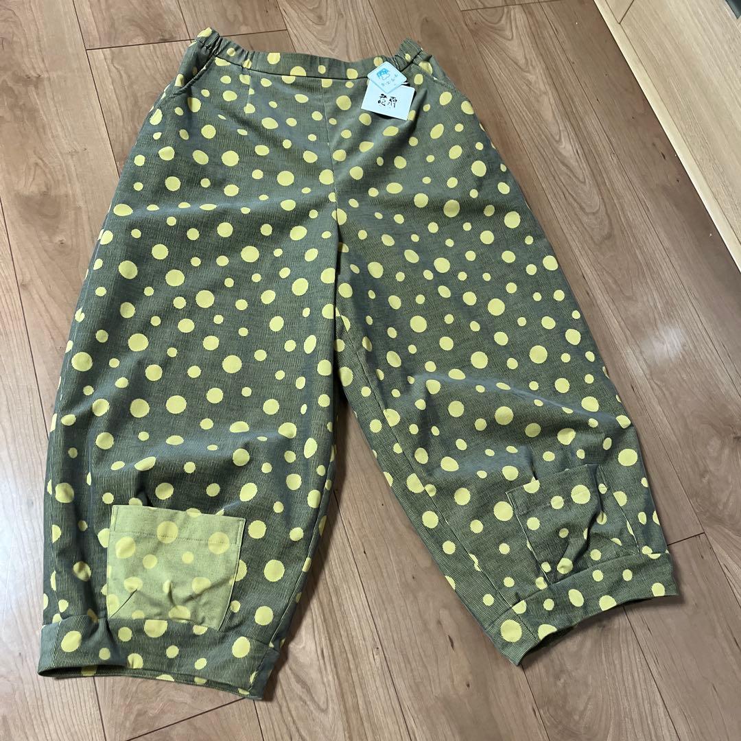 かわいいポケットがある慈雨パンツ