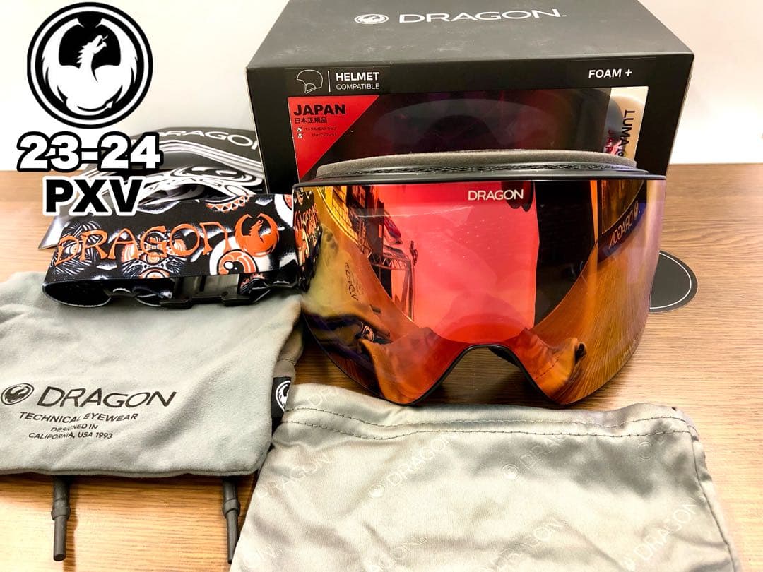 チョモ　新品未使用 DRAGON PXVスノーボードゴーグル