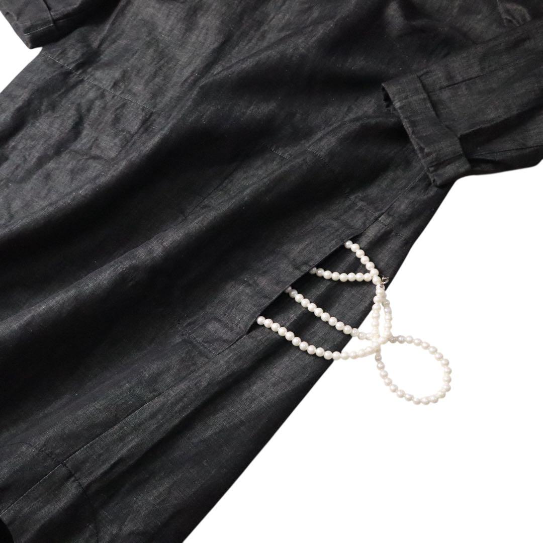 MaxMara 【最高級】代表作アイコンビジュー　ピュアリネンワンピース