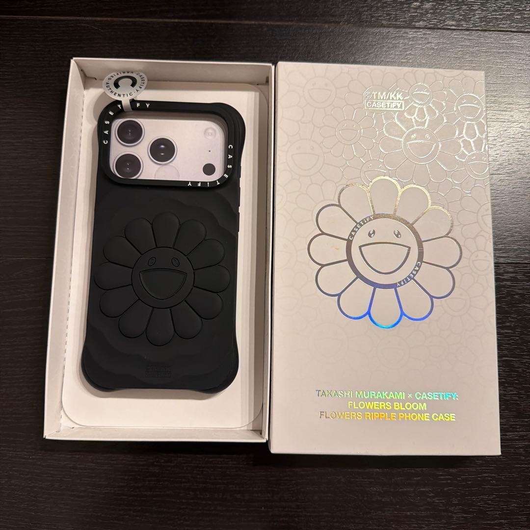 新品【村上隆× CASETiFY】FLOWERS BLOOM ブラック