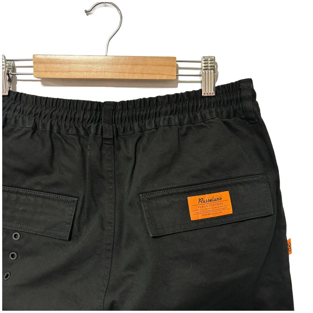 新品 ラッセルノ ゴルフ コンバット カーゴジョガーパンツ ブラック XL 6