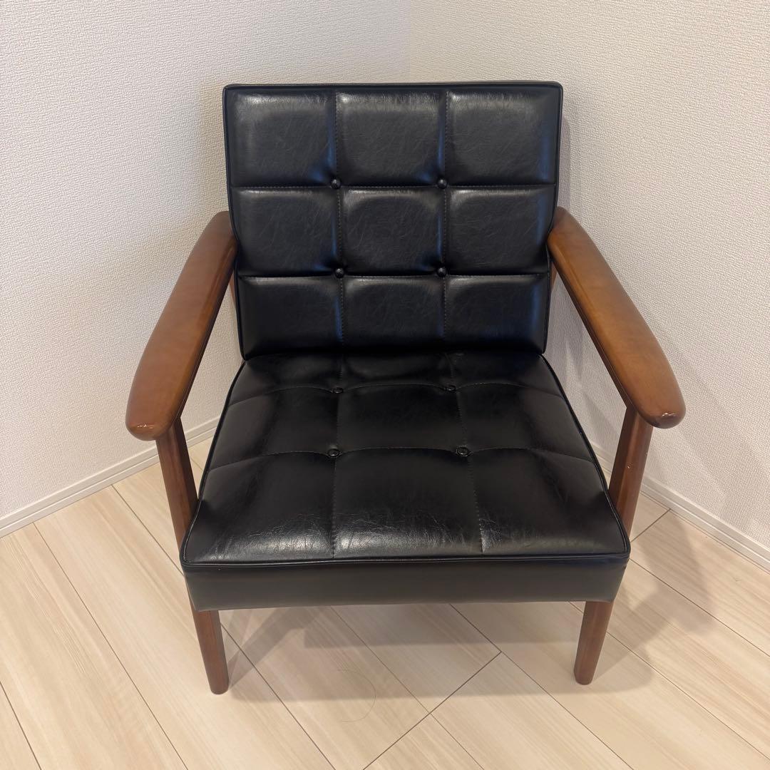 【カリモク60】Kチェア　1シーター　スタンダードブラック②